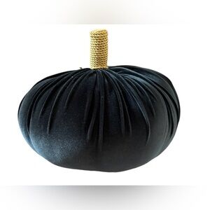 NWT threshold black velvet pumpkin pillow